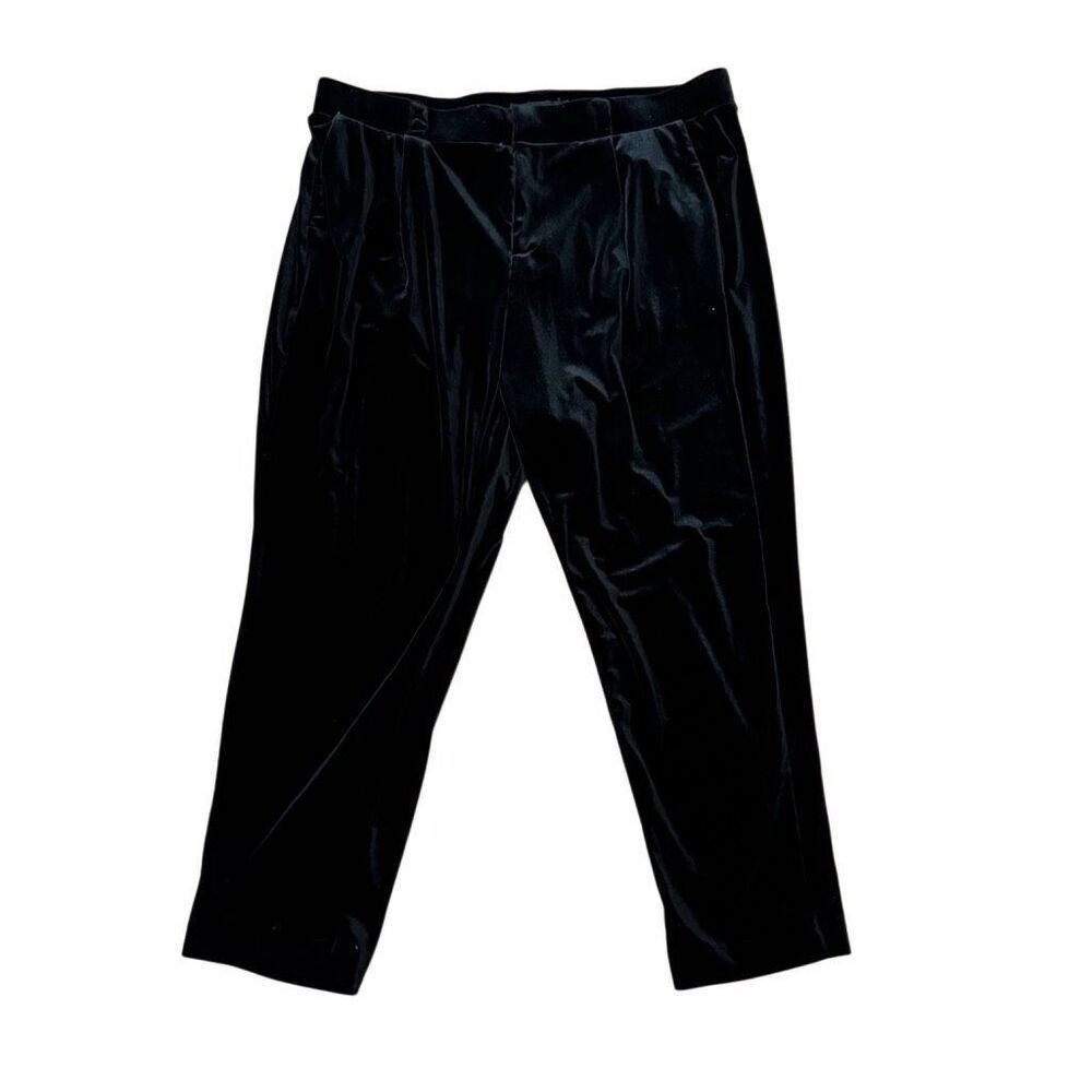 Torrid Black Velvet Trouser Dress Pants Size 18 R